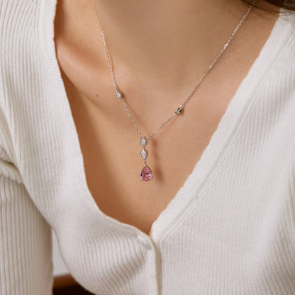 [Am jewelry]Dazzling Pear Cut Necklace