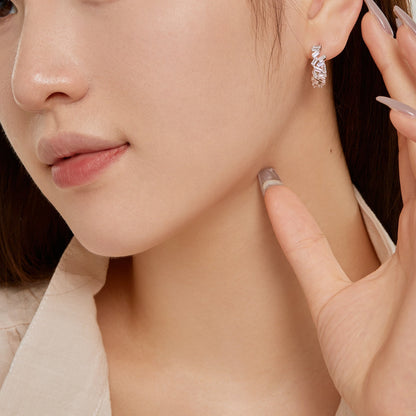 [Am jewelry]Dazzling Colorful Emerald Cut Daily Earrings