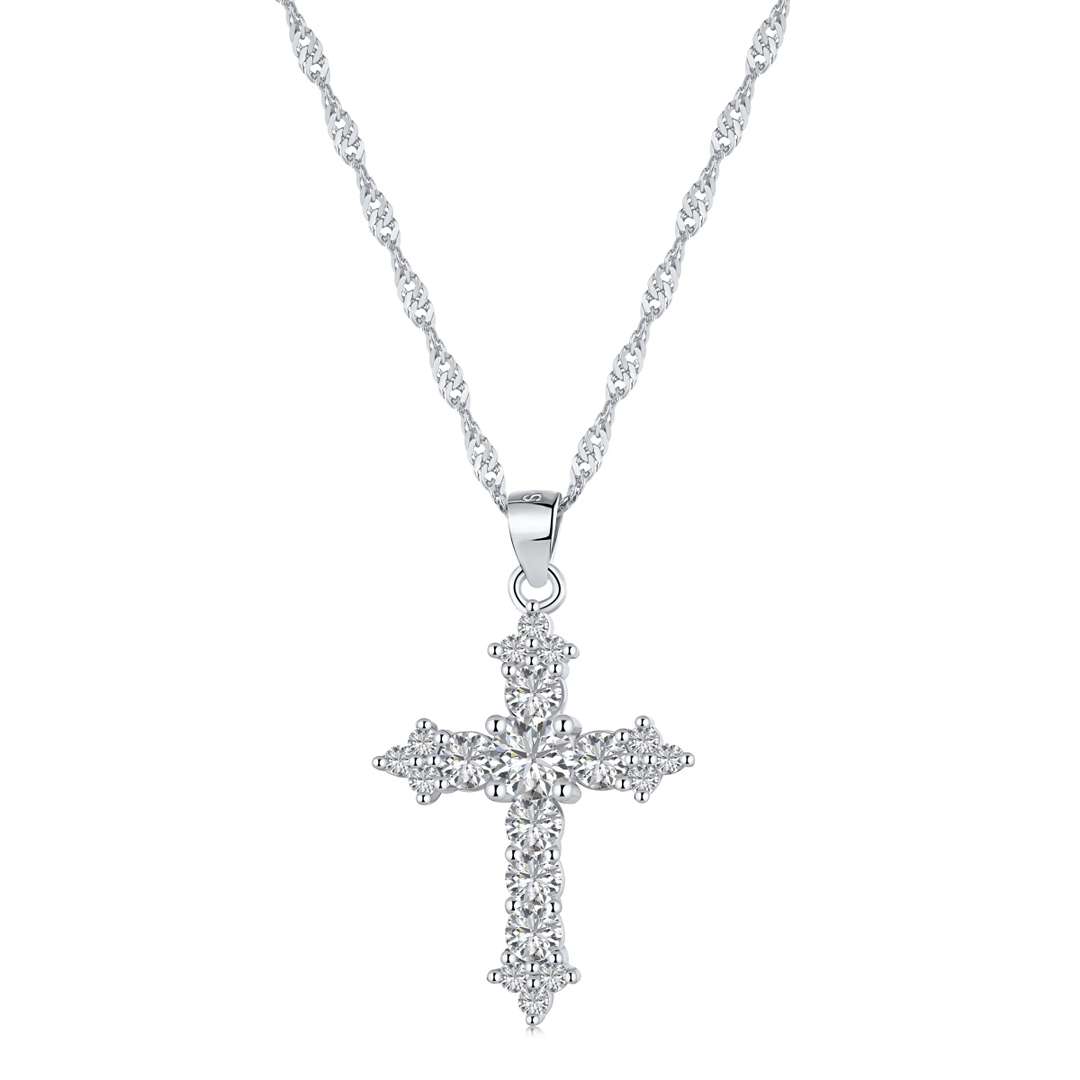[Am jewelry]Delicate Cross Shape Necklace