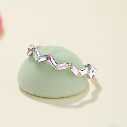 [Am jewelry]Ornate Vibrant Round Cut Daily Ring