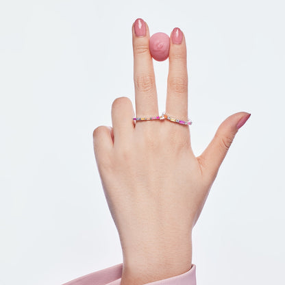 [Am jewelry]Exquisite Multicolored Emerald Cut Daily Ring