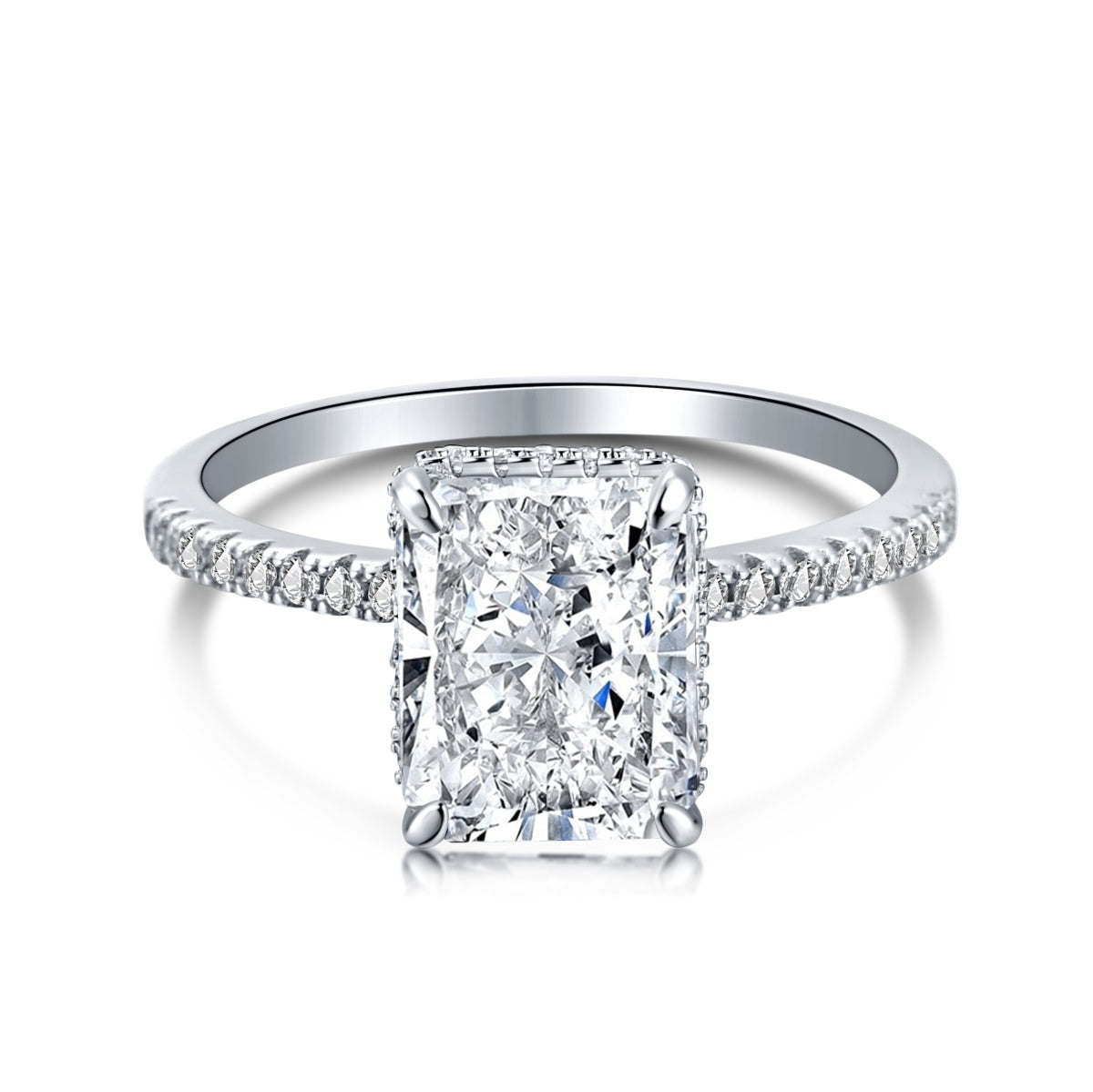 [Am jewelry]4.0 Carat Luxurious Engagement Ring
