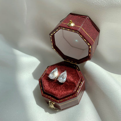 [Am jewelry]Ornate Water Drop Shape Earrings