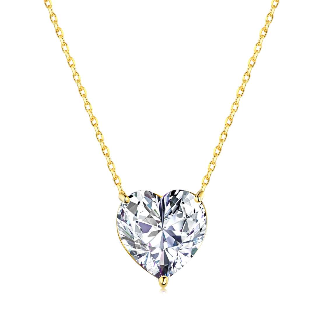 [Am jewelry]6.0 carat Radiant Heart Shape Necklace