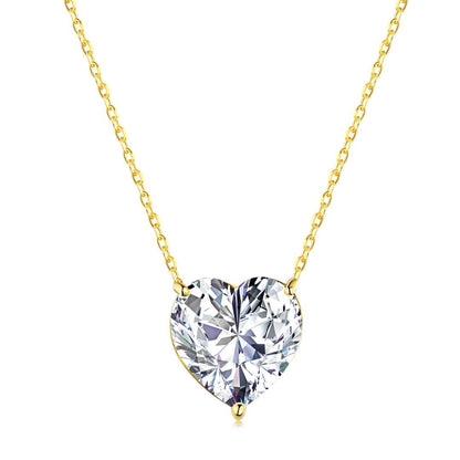 [Am jewelry]6.0 carat Radiant Heart Shape Necklace