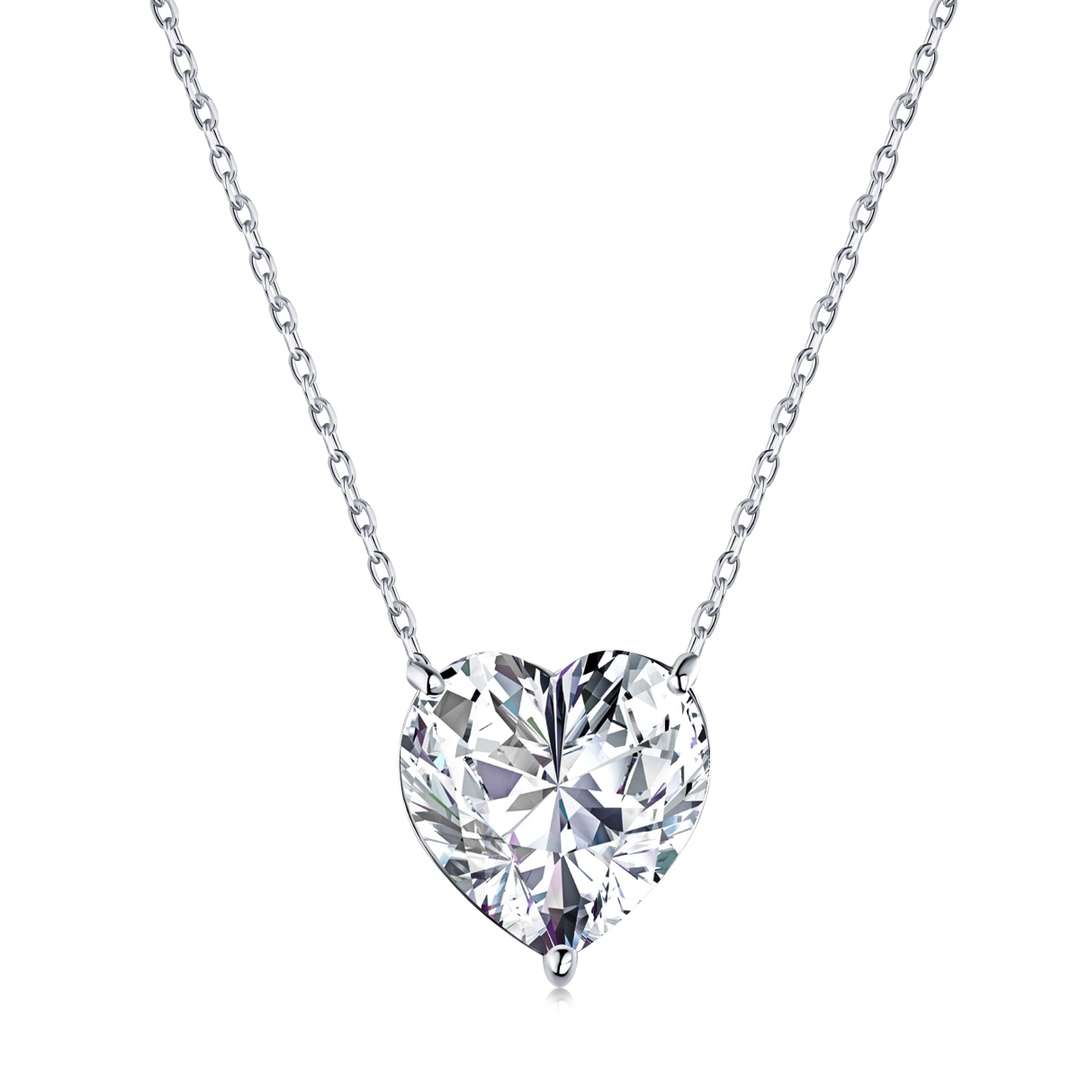 [Am jewelry]6.0 carat Radiant Heart Shape Necklace