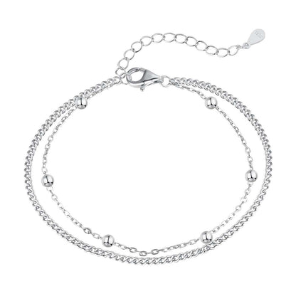 [Am jewelry]Delicate Bead Double Layer Bracelet