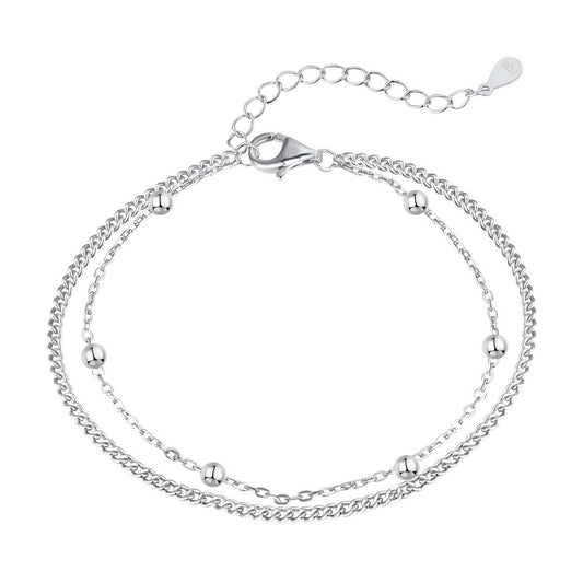[Am jewelry]Delicate Bead Double Layer Bracelet