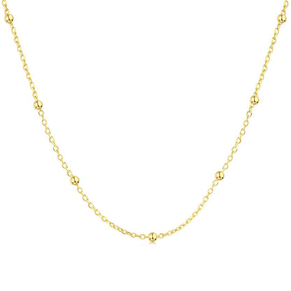 [Am jewelry]Small Bead Clavicle Chain Simple Necklace