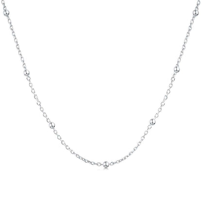 [Am jewelry]Small Bead Clavicle Chain Simple Necklace