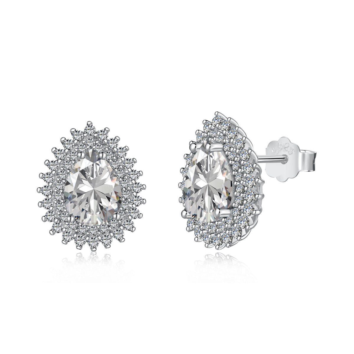 [Am jewelry]Delicate Gorgeous Pear Cut Daily Earrings