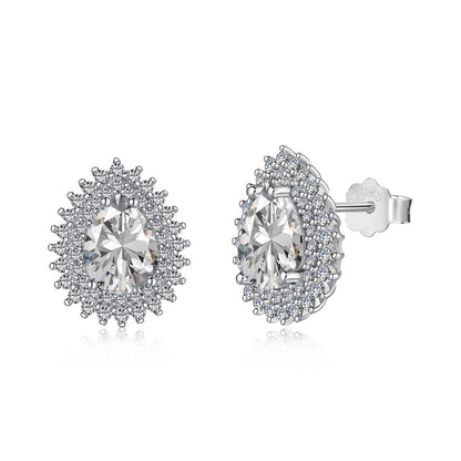 [Am jewelry]Delicate Gorgeous Pear Cut Daily Earrings