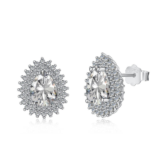 [Am jewelry]Delicate Gorgeous Pear Cut Daily Earrings