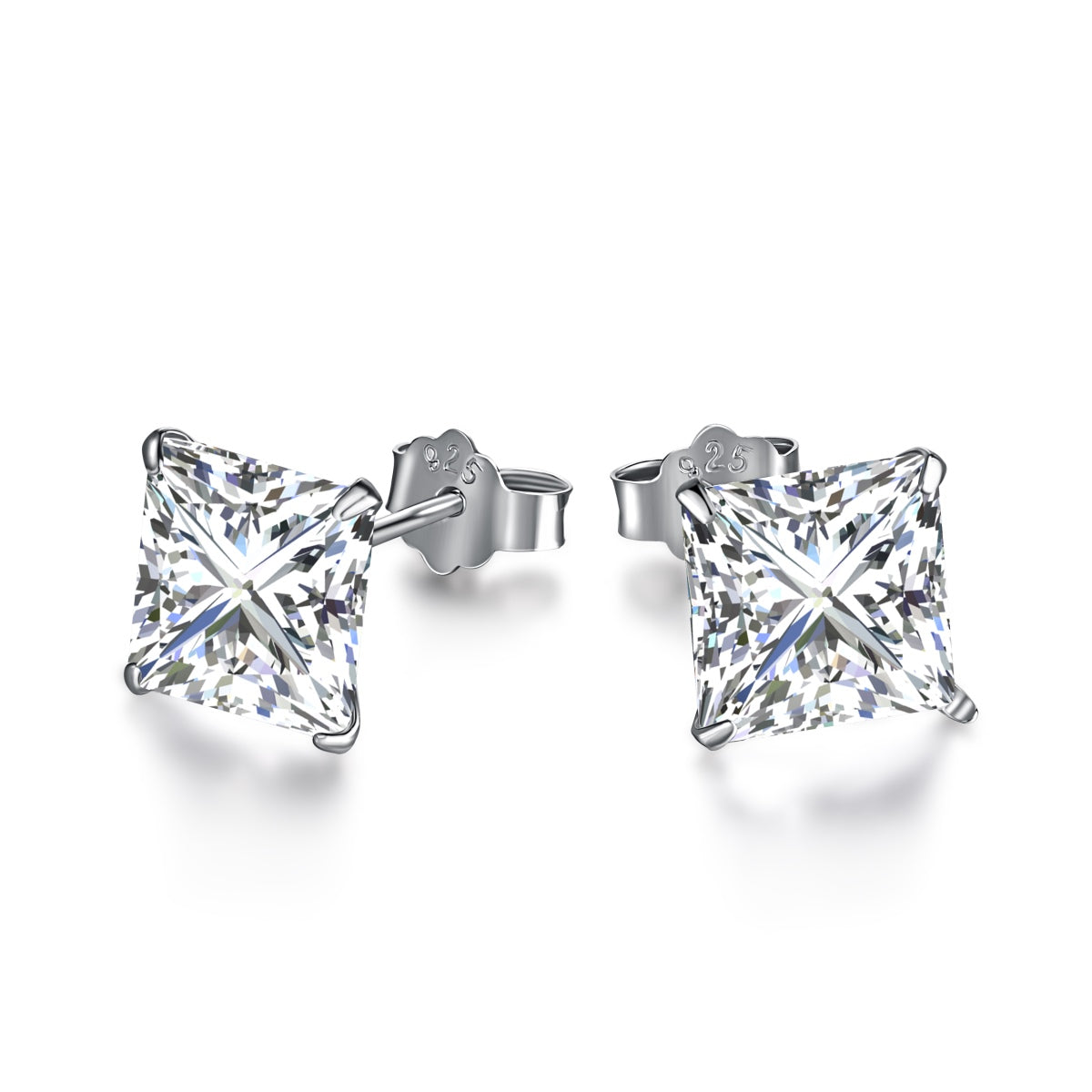 [Am jewelry]Ornate Square Shape Earrings