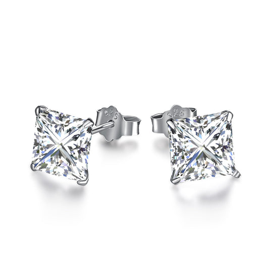 [Am jewelry]Ornate Square Shape Earrings
