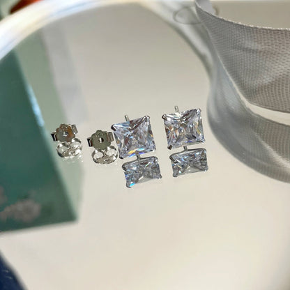[Am jewelry]Ornate Square Shape Earrings