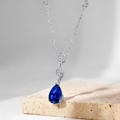 [Am jewelry]Dazzling Pear Cut Necklace