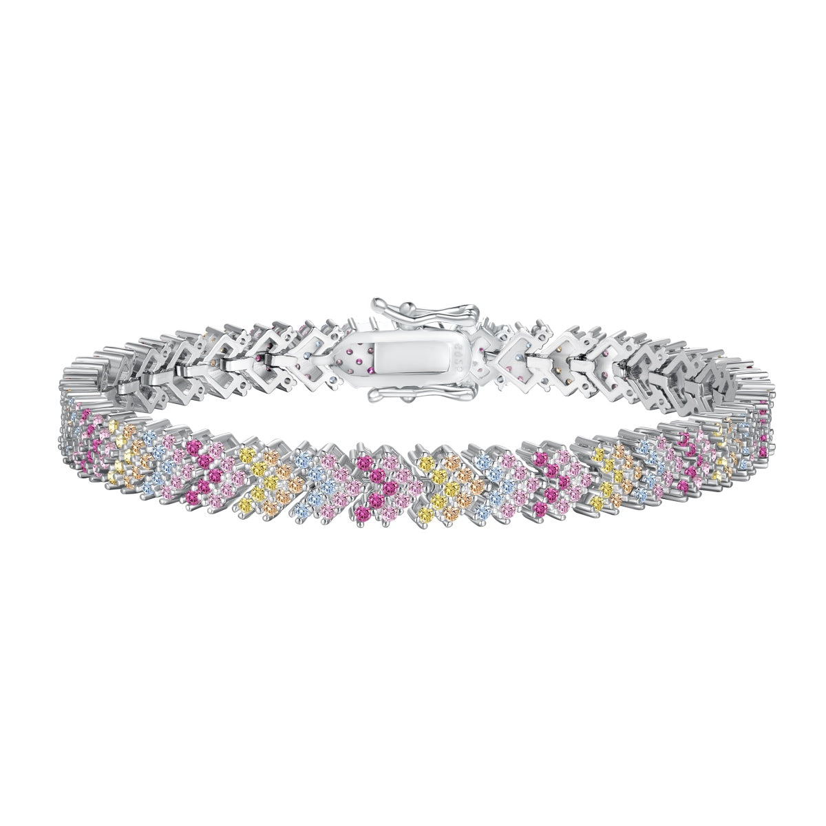 [Am jewelry]Ornate Sparkling Round Cut Party Bracelet