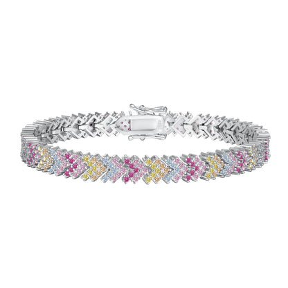 [Am jewelry]Ornate Sparkling Round Cut Party Bracelet