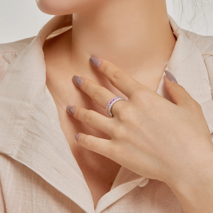 [Am jewelry]Ornate Colorful Radiant Cut Daily Ring