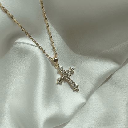 [Am jewelry]Delicate Cross Shape Necklace
