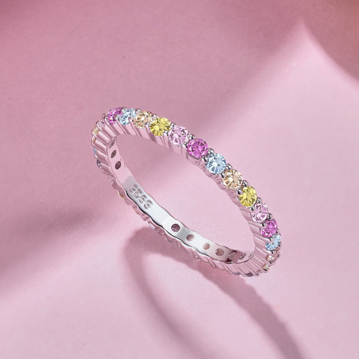 [Am jewelry]Elegant Vivid Round Cut Daily Ring