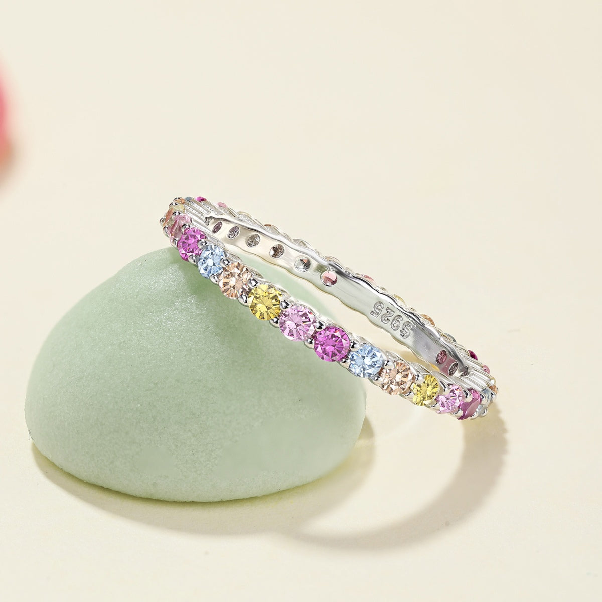 [Am jewelry]Elegant Vivid Round Cut Daily Ring