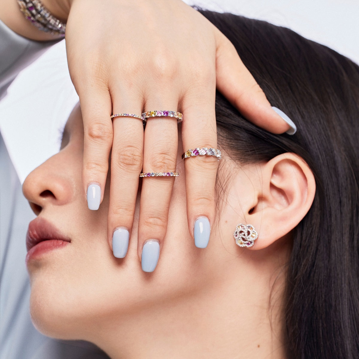 [Am jewelry]Unique Scintillating Round Cut Daily Ring