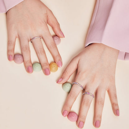 [Am jewelry]Unique Scintillating Round Cut Daily Ring