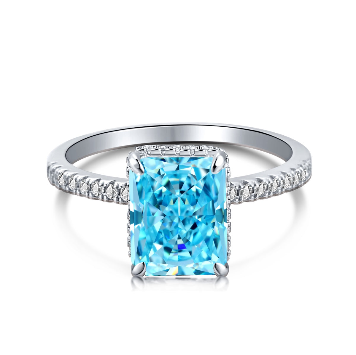 [Am jewelry]4.0 Carat Luxurious Engagement Ring