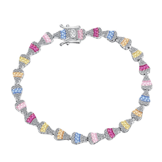 [Am jewelry]Radiant Water Drop Shape Daily Bracelet