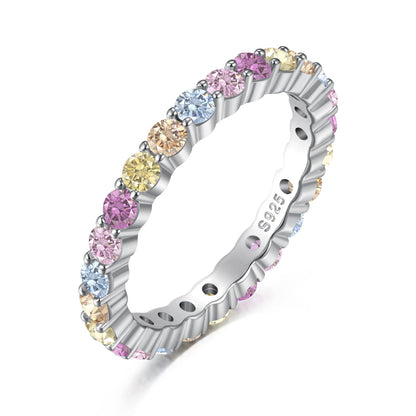 [Am jewelry]Elegant Vivid Round Cut Daily Ring