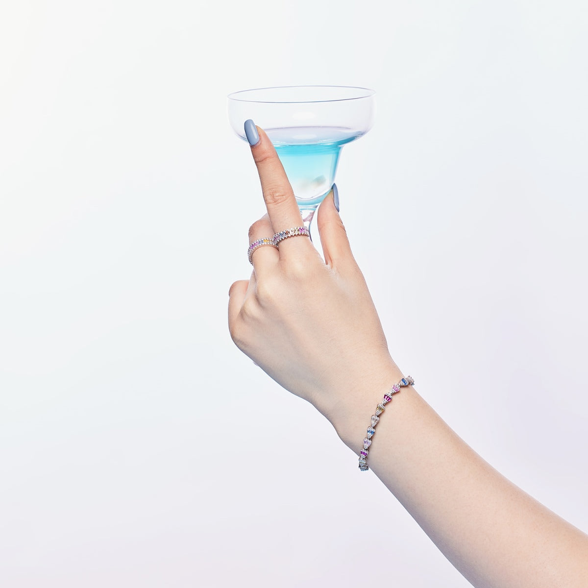 [Am jewelry]Radiant Water Drop Shape Daily Bracelet