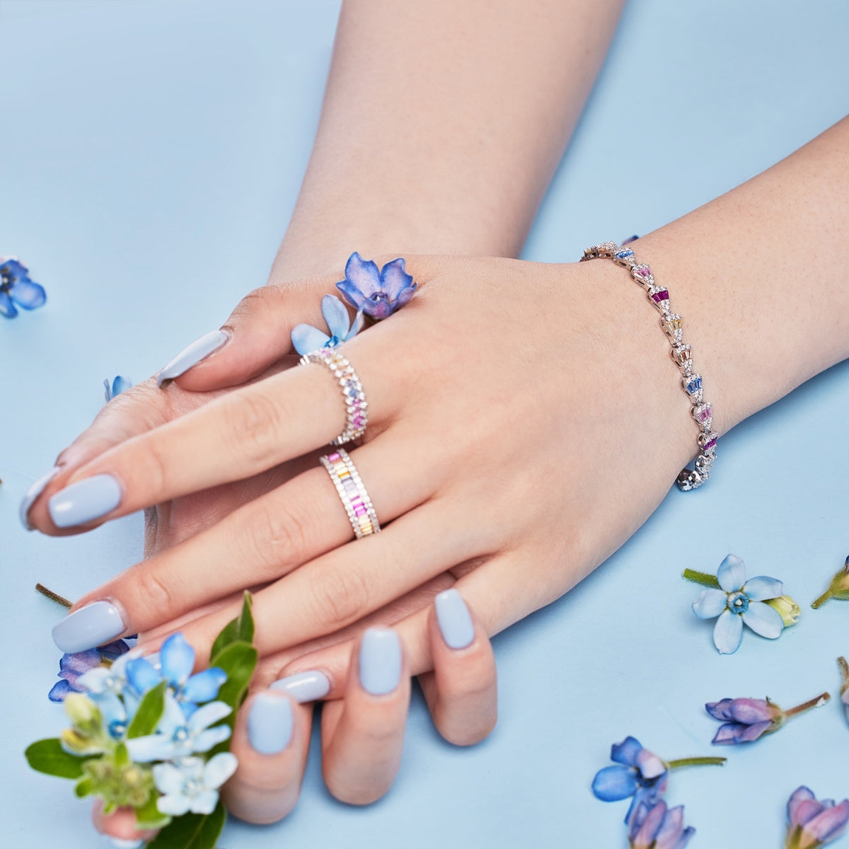 [Am jewelry]Radiant Water Drop Shape Daily Bracelet