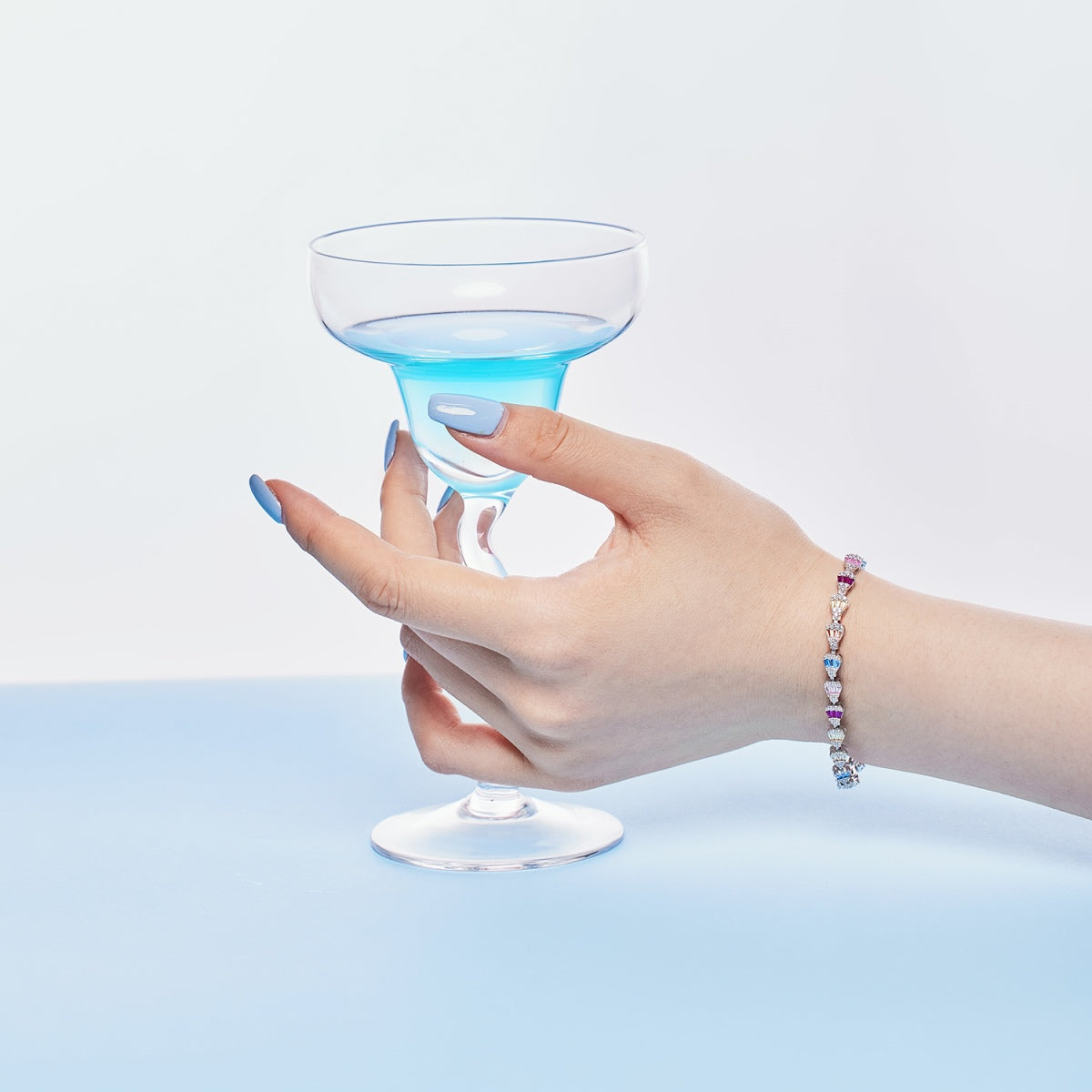 [Am jewelry]Radiant Water Drop Shape Daily Bracelet