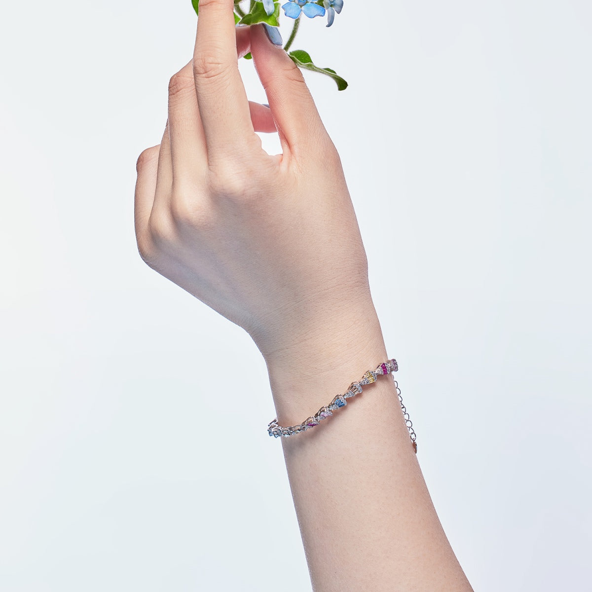 [Am jewelry]Radiant Water Drop Shape Daily Bracelet