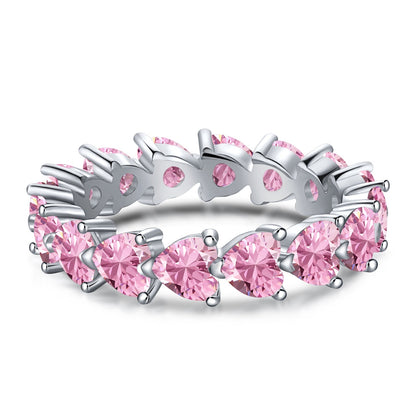 [Am jewelry]0.25 Carat Radiant Romance Heart Cut Lover Ring