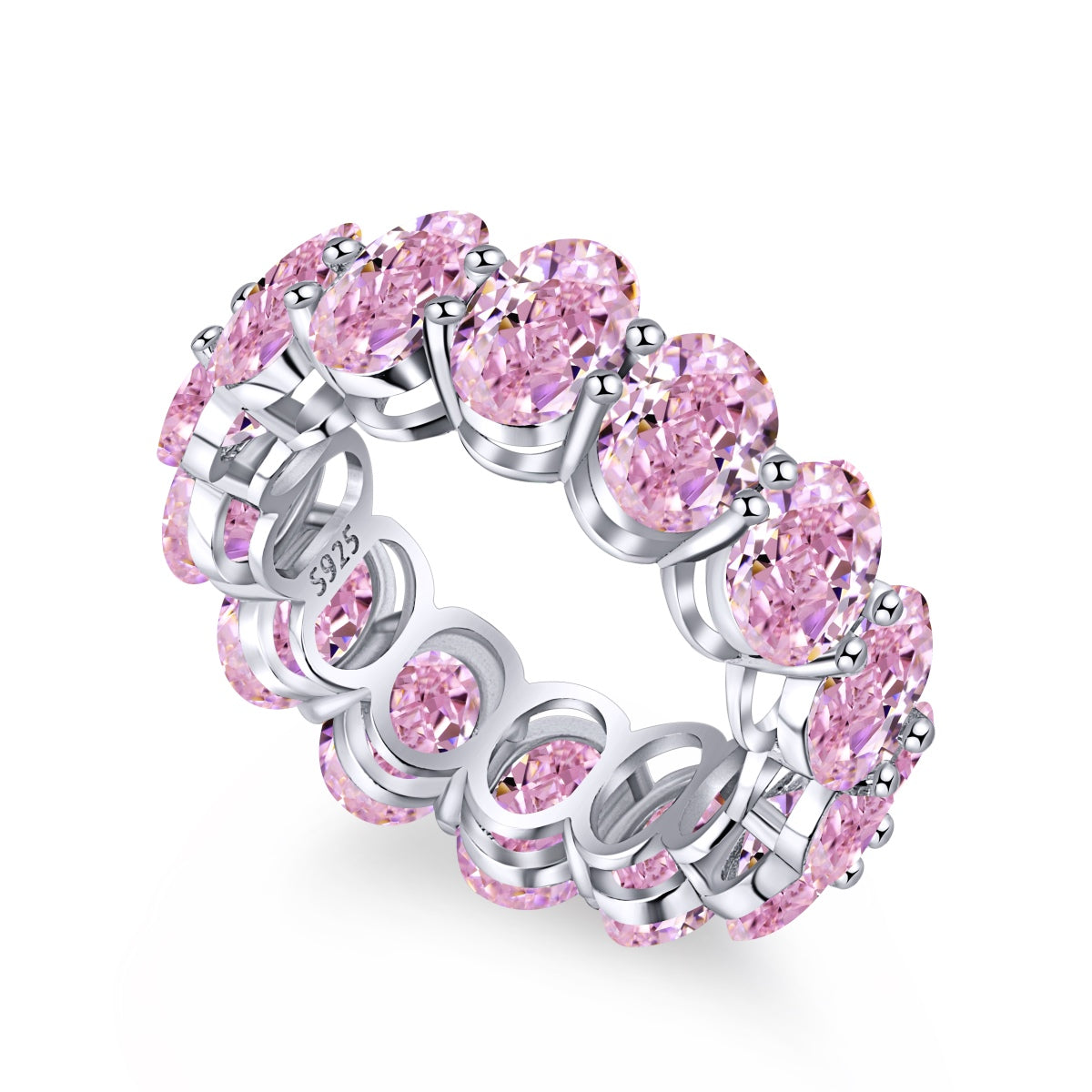 [Am jewelry]Dainty Elongated Cushion Cut Tennis Ring