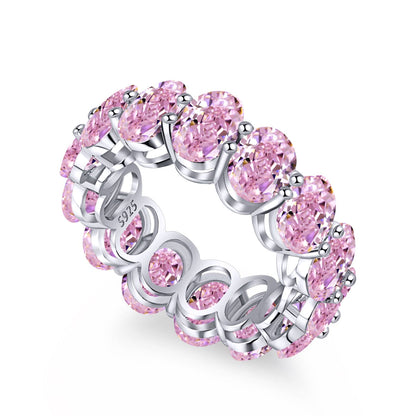 [Am jewelry]Dainty Elongated Cushion Cut Tennis Ring