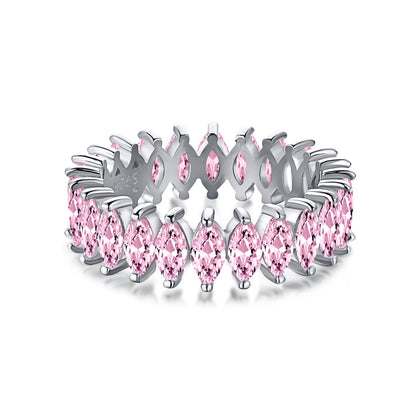 [Am jewelry]Gorgeous Marquise Cut Tennis Ring