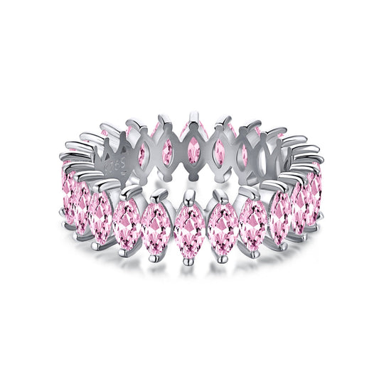 [Am jewelry]Gorgeous Marquise Cut Tennis Ring
