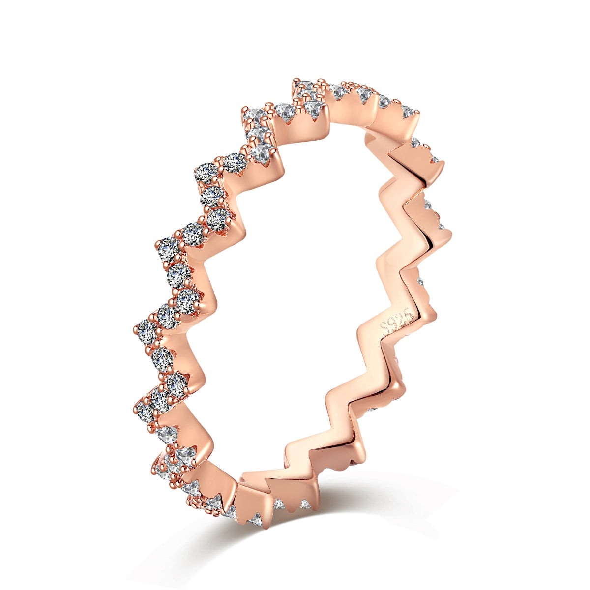 [Am jewelry]Delicate Enchanting Wave Shape Daily Ring
