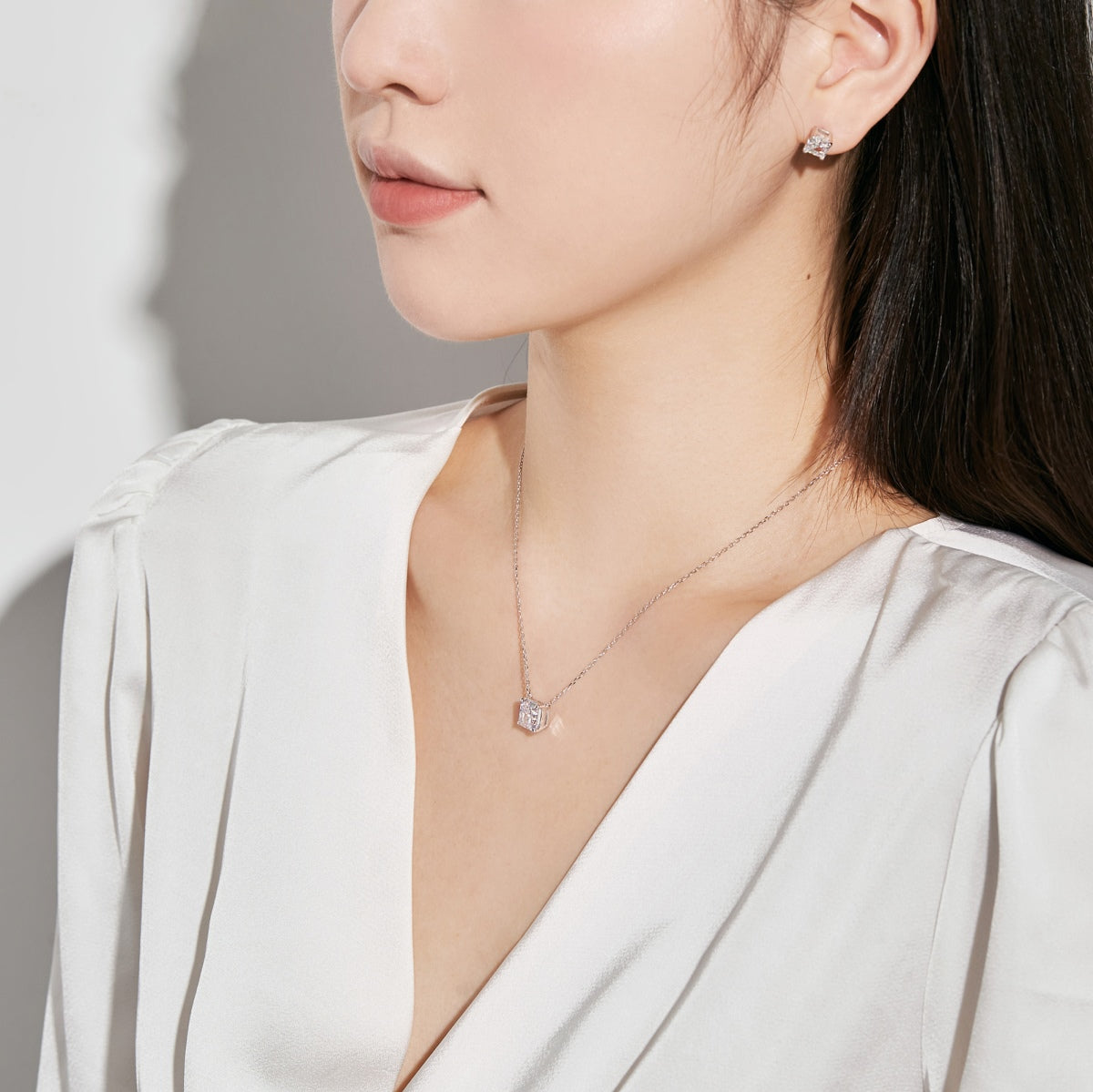 [Am jewelry]1.0 Carat Radiant Princess Cut Wedding Earrings