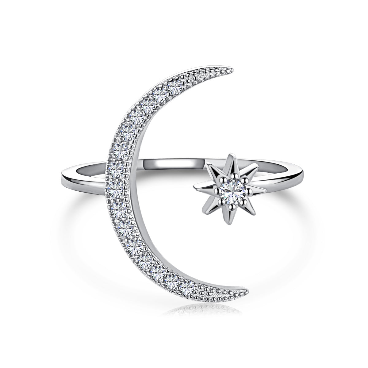 [Am jewelry]Eternity Moon & Star Ring