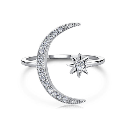 [Am jewelry]Eternity Moon & Star Ring