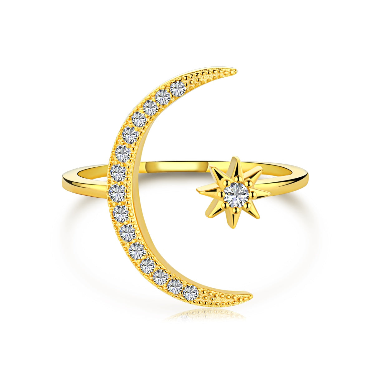[Am jewelry]Eternity Moon & Star Ring