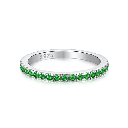 [Am jewelry]Delicate Sparkling Round Cut Daily Ring