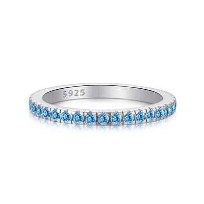 [Am jewelry]Delicate Sparkling Round Cut Daily Ring