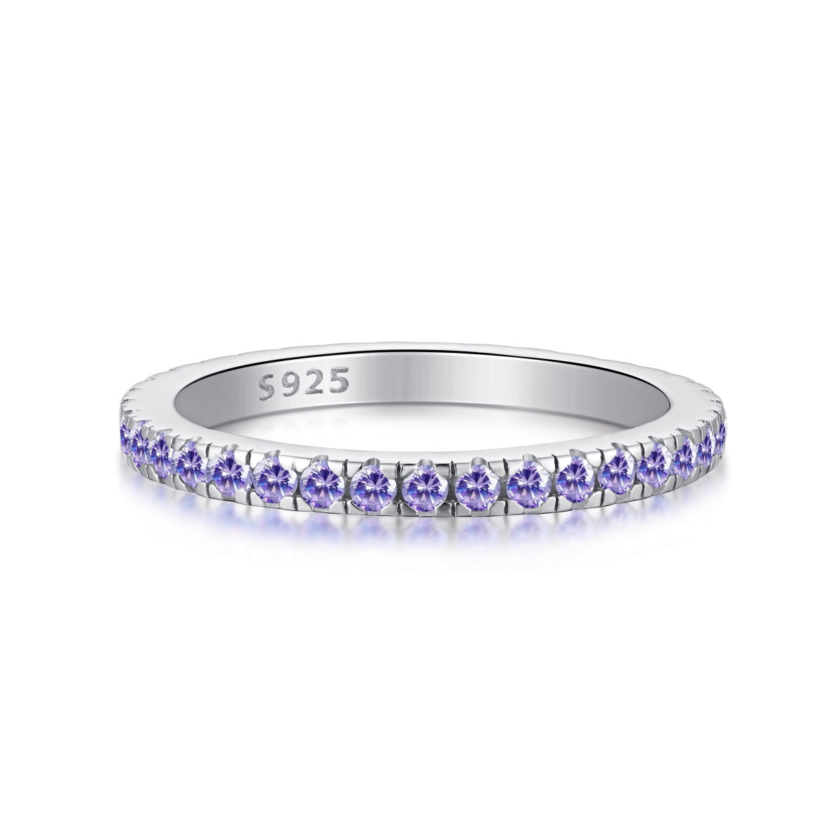 [Am jewelry]Delicate Sparkling Round Cut Daily Ring