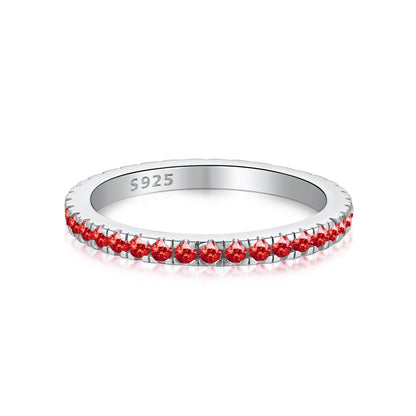 [Am jewelry]Delicate Sparkling Round Cut Daily Ring